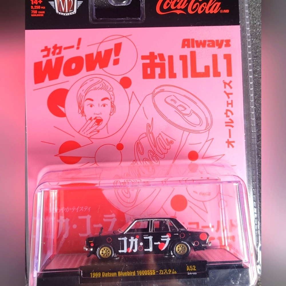 Datsun Bluebird M2 Coca Cola Japan Themed Diecast Collectible Car